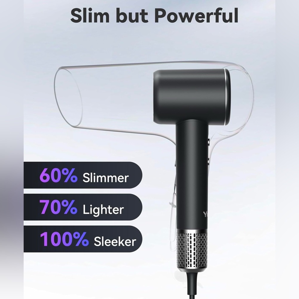 (NEW)Professional Ionic Hair Dryer, Powerful 1800W Fast Drying